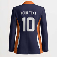 Custom Japan Volleyball Blazer Sporty Style Navy Color