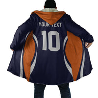 Custom Japan Volleyball Cloak Sporty Style Navy Color
