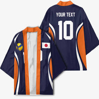 Custom Japan Volleyball Kimono Sporty Style Navy Color