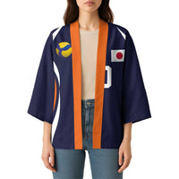 Custom Japan Volleyball Kimono Sporty Style Navy Color