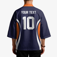 Custom Japan Volleyball Kimono Sporty Style Navy Color