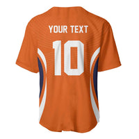 Custom Japan Volleyball Baseball Jersey Sporty Style Orange Color