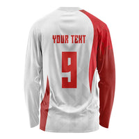 Custom Poland Volleyball Long Sleeve Shirt Sporty Wings Style