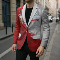 Poland Eagle and Winged Hussar Blazer Grunge Sporty Style