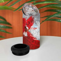 Poland Eagle and Winged Hussar 4 in 1 Can Cooler Tumbler Grunge Sporty Style
