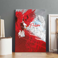 Poland Eagle and Winged Hussar Canvas Wall Art Grunge Sporty Style