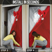 Poland Eagle and Winged Hussar Door Cover Grunge Sporty Style