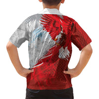 Poland Eagle and Winged Hussar Family Matching Long Sleeve Bodycon Dress and Hawaiian Shirt Grunge Sporty Style