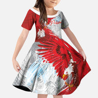 Poland Eagle and Winged Hussar Family Matching Long Sleeve Bodycon Dress and Hawaiian Shirt Grunge Sporty Style