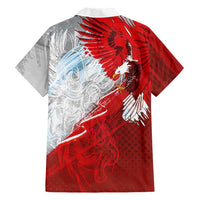 Poland Eagle and Winged Hussar Family Matching Long Sleeve Bodycon Dress and Hawaiian Shirt Grunge Sporty Style