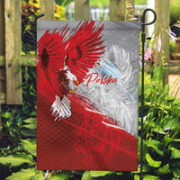 Poland Eagle and Winged Hussar Garden Flag Grunge Sporty Style