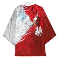 Poland Eagle and Winged Hussar Kimono Grunge Sporty Style