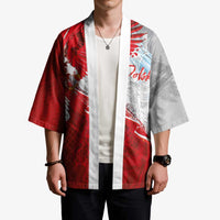 Poland Eagle and Winged Hussar Kimono Grunge Sporty Style
