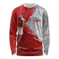Poland Eagle and Winged Hussar Long Sleeve Shirt Grunge Sporty Style