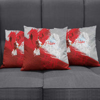 Poland Eagle and Winged Hussar Pillow Cover Grunge Sporty Style