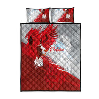 Poland Eagle and Winged Hussar Quilt Bed Set Grunge Sporty Style
