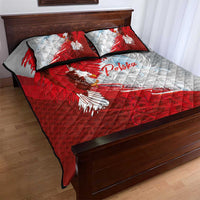 Poland Eagle and Winged Hussar Quilt Bed Set Grunge Sporty Style