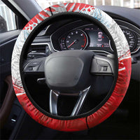 Poland Eagle and Winged Hussar Steering Wheel Cover Grunge Sporty Style