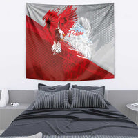 Poland Eagle and Winged Hussar Tapestry Grunge Sporty Style