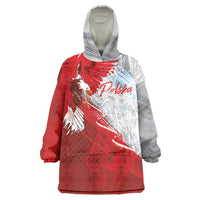 Poland Eagle and Winged Hussar Wearable Blanket Hoodie Grunge Sporty Style