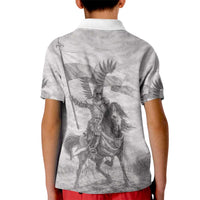 Polish-Lithuanian Commonwealth Kid Polo Shirt Winged Hussars-Vintage Style