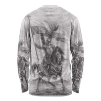 Polish-Lithuanian Commonwealth Long Sleeve Shirt Winged Hussars-Vintage Style