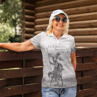 Polish-Lithuanian Commonwealth Women Polo Shirt Winged Hussars-Vintage Style