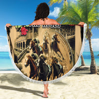 The First Kentucky Horse Racing Beach Blanket Since 1875 American Flag Vintage Style - Wonder Print Shop