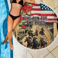 The First Kentucky Horse Racing Beach Blanket Since 1875 American Flag Vintage Style - Wonder Print Shop