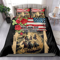 The First Kentucky Horse Racing Bedding Set Since 1875 American Flag Vintage Style - Wonder Print Shop