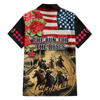 The First Kentucky Horse Racing Family Matching Off Shoulder Maxi Dress and Hawaiian Shirt Since 1875 American Flag Vintage Style - Wonder Print Shop