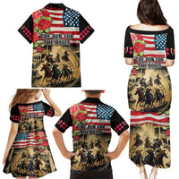 The First Kentucky Horse Racing Family Matching Puletasi and Hawaiian Shirt Since 1875 American Flag Vintage Style - Wonder Print Shop