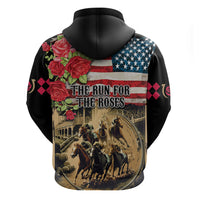 The First Kentucky Horse Racing Hoodie Since 1875 American Flag Vintage Style - Wonder Print Shop