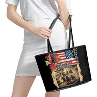 The First Kentucky Horse Racing Leather Tote Bag Since 1875 American Flag Vintage Style - Wonder Print Shop