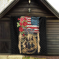 The First Kentucky Horse Racing Quilt Since 1875 American Flag Vintage Style - Wonder Print Shop
