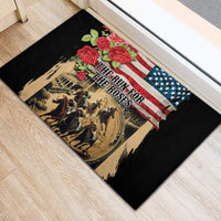 The First Kentucky Horse Racing Rubber Doormat Since 1875 American Flag Vintage Style - Wonder Print Shop