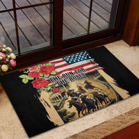 The First Kentucky Horse Racing Rubber Doormat Since 1875 American Flag Vintage Style - Wonder Print Shop
