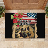 The First Kentucky Horse Racing Rubber Doormat Since 1875 American Flag Vintage Style - Wonder Print Shop