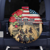 The First Kentucky Horse Racing Spare Tire Cover Since 1875 American Flag Vintage Style - Wonder Print Shop