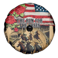 The First Kentucky Horse Racing Spare Tire Cover Since 1875 American Flag Vintage Style - Wonder Print Shop
