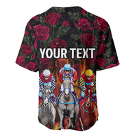 Personalized Kentucky Horses Racing Baseball Jersey Race For Burning Roses - Wonder Print Shop