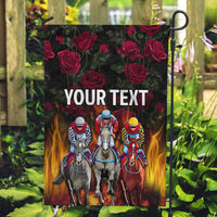 Personalized Kentucky Horses Racing Garden Flag Race For Burning Roses - Wonder Print Shop