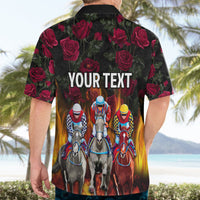 Personalized Kentucky Horses Racing Hawaiian Shirt Race For Burning Roses - Wonder Print Shop