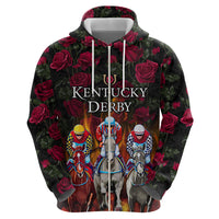 Personalized Kentucky Horses Racing Hoodie Race For Burning Roses - Wonder Print Shop