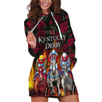 Personalized Kentucky Horses Racing Hoodie Dress Race For Burning Roses - Wonder Print Shop