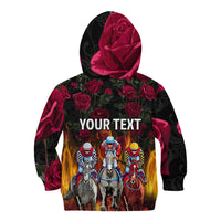 Personalized Kentucky Horses Racing Kid Hoodie Race For Burning Roses - Wonder Print Shop