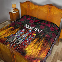 Personalized Kentucky Horses Racing Quilt Race For Burning Roses - Wonder Print Shop