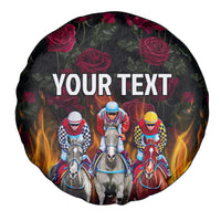 Personalized Kentucky Horses Racing Spare Tire Cover Race For Burning Roses - Wonder Print Shop