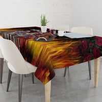 Personalized Kentucky Horses Racing Tablecloth Race For Burning Roses - Wonder Print Shop