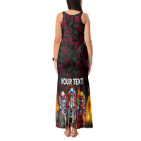 Personalized Kentucky Horses Racing Tank Maxi Dress Race For Burning Roses - Wonder Print Shop